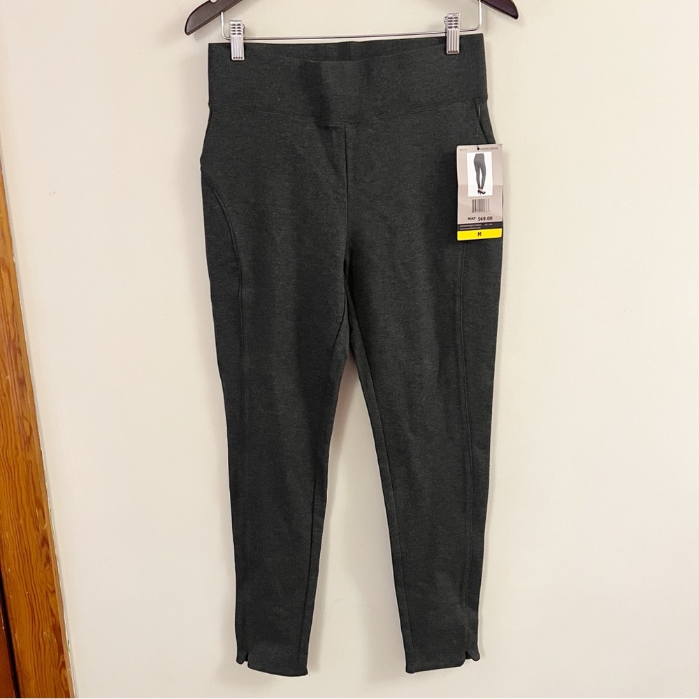 Seven7 Gray High Rise Ponte Skinny Pants Size Medium NEW
